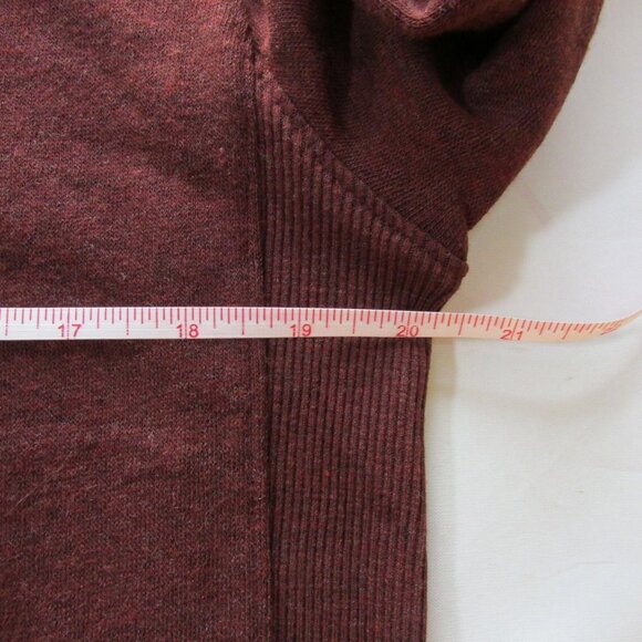 Cruel Denim Women's SM Boot Stitch Embroidered Pullover Sweatshirt Burgundy - Picture 3 of 4